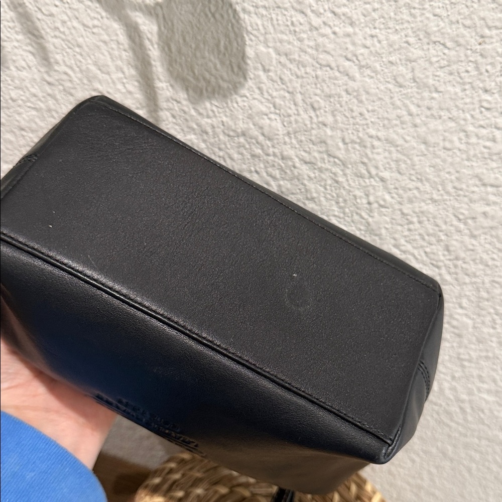 Mini Coach Black Leather Bag - Picture 14 of 14